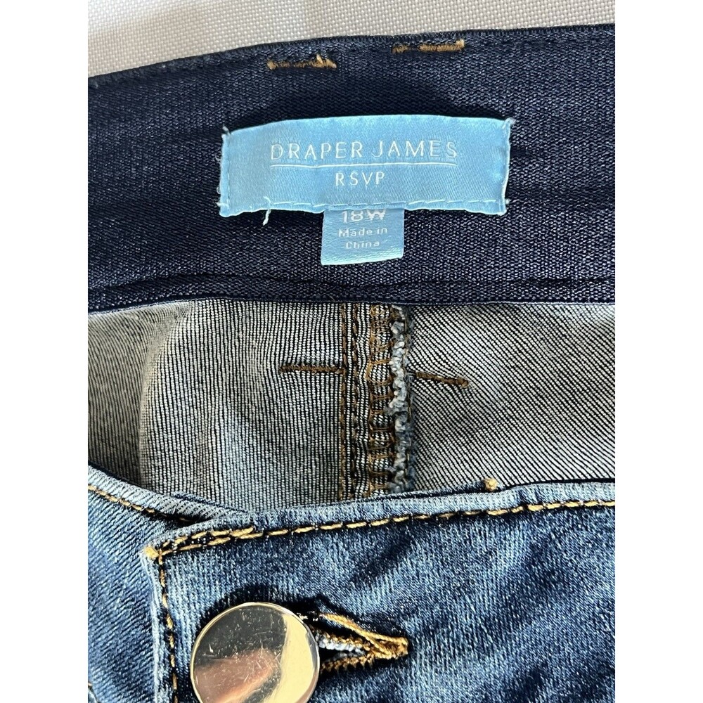 Draper James RSVP Women’s Stretch Skinny Denim MEDIUM Blue Jeans 18W - Picture 5 of 8